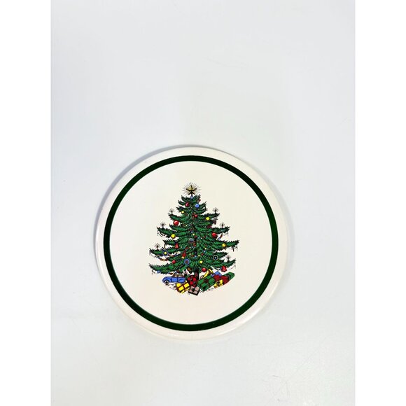 Trivet Hot Plate Christmas Tree Cuthbertson Porcelain Ceramic Holiday Decor - Picture 2 of 14